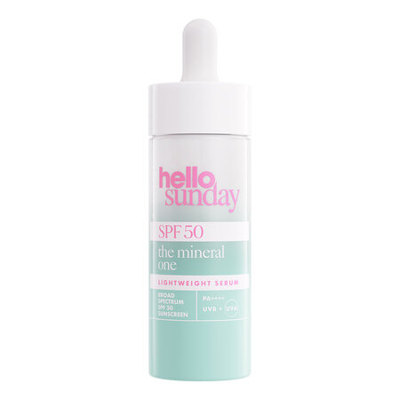 Ser facial mineral cu acid hialuronic SPF50 PA++++, 30 ml, Hello Sunday 639302