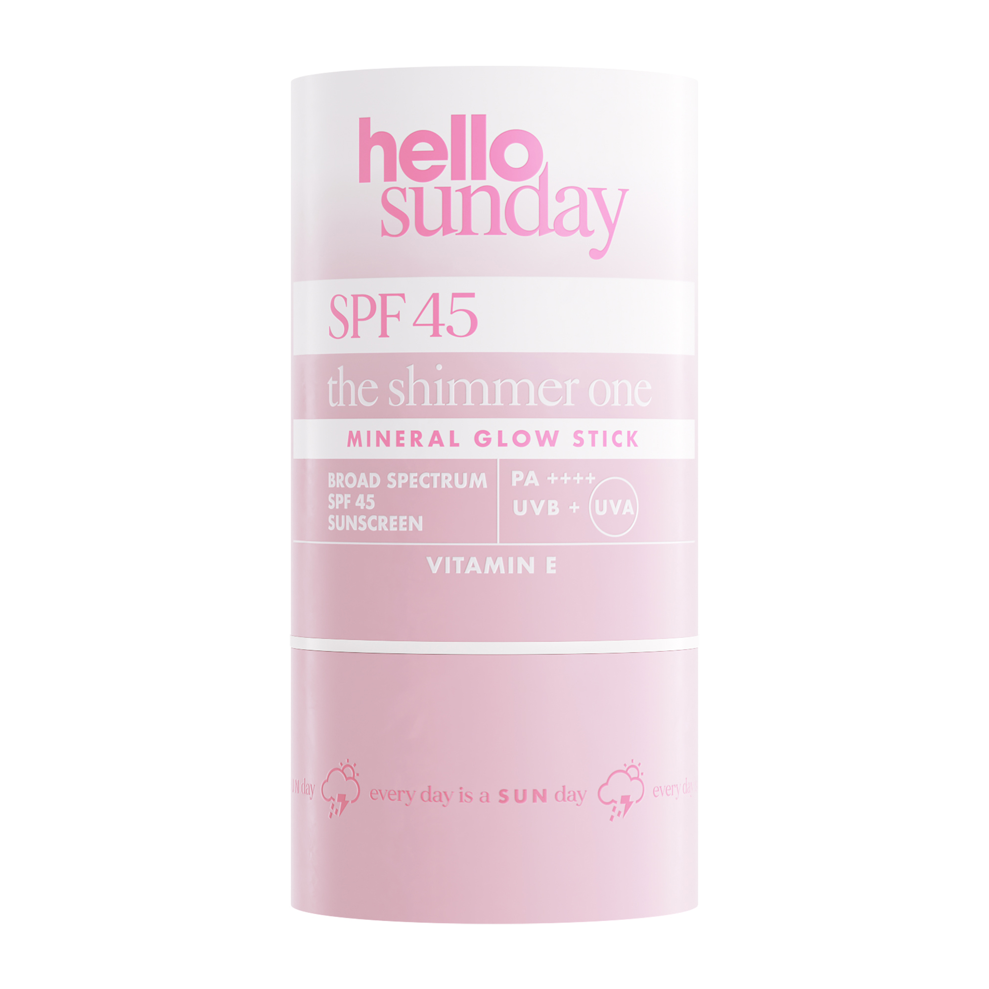 Stick iluminator cu acid hialuronic SPF45 PA++++, 20 g, Hello Sunday