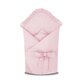 Paturica de infasat cu volanase si panglica, Powder Pink, 75x75 cm, MimiNu 639357