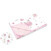 Paturica moale cu doua fete Pink Ballerina, 75x100 cm, 1 bucata, MimiNu