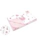 Paturica moale cu doua fete Pink Ballerina, 75x100 cm, 1 bucata, MimiNu 639371