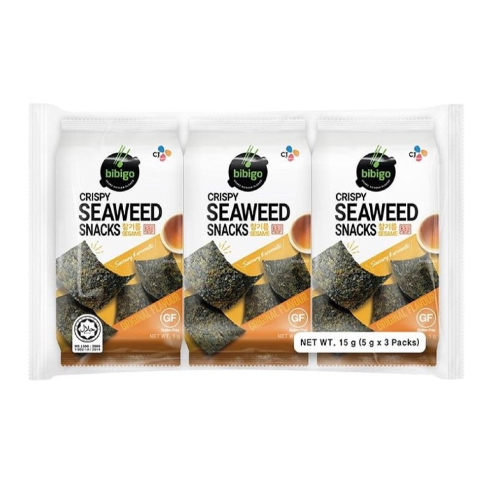 Snack Alge Marine, 3 x 5 g, Bibigo