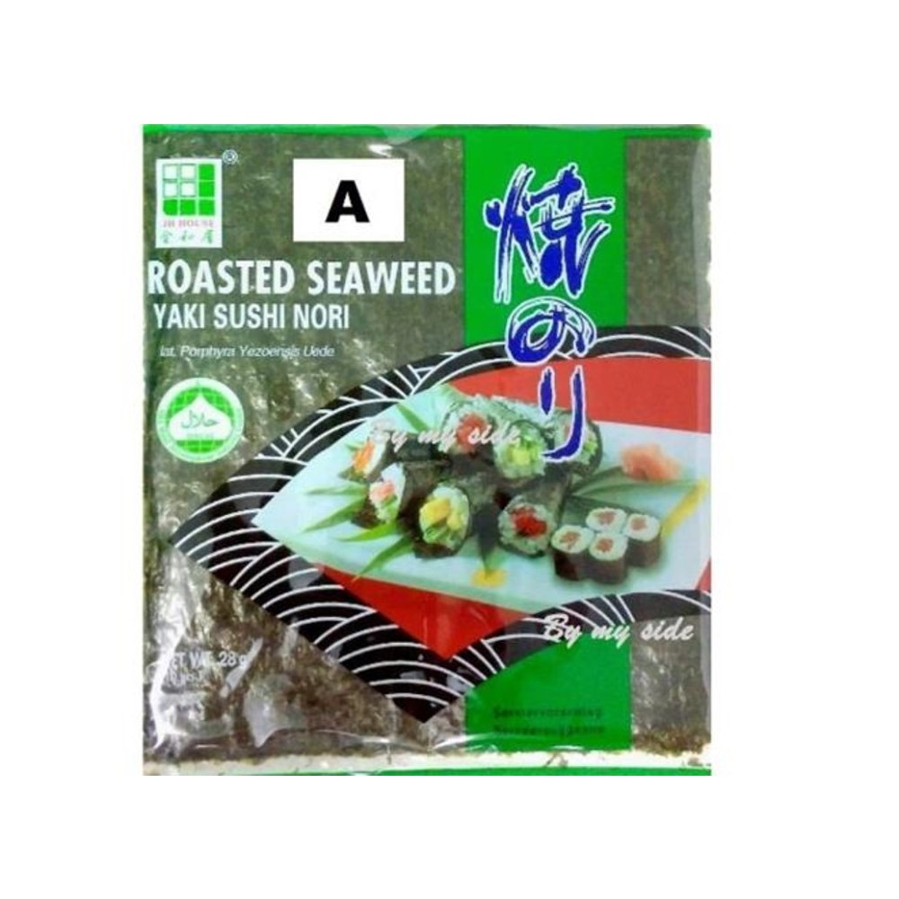 Alge nori pentru sushi, 10 foite, Jhfoods