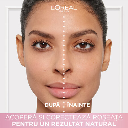 Crema corectoare anti-roseata cu Vitamine Magic CC, 30 ml, L'oreal Paris 639485