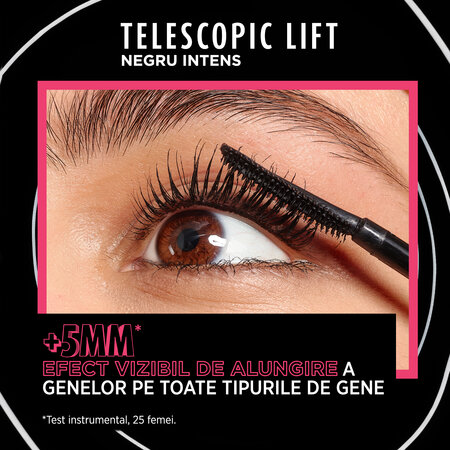 Mascara telescopic Lift Extra, Black, 64 ml, L'oreal Paris 639512