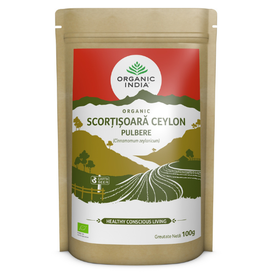 Scortisoara Ceylon Pulbere, 100 g, Organic India