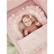 Volanas pentru saltea de patut Royal, Powder Pink, 120x60 cm, MimiNu 639565