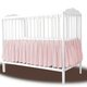 Volanas pentru saltea de patut Royal, Powder Pink, 120x60 cm, MimiNu 639563