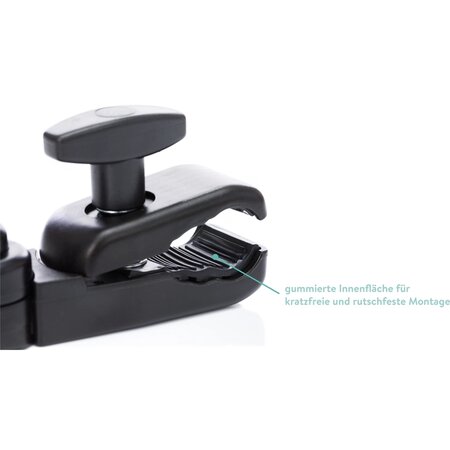 Umbrela pentru carucior cu protectie UV 50+, 66 cm, Negru, Fillikid 639580