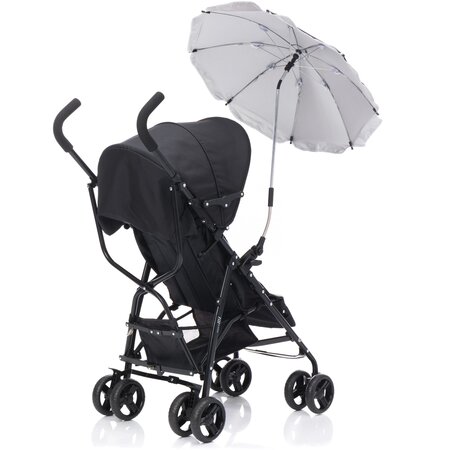 Umbrela pentru carucior cu protectie UV 50+, 66 cm, Negru, Fillikid 639577