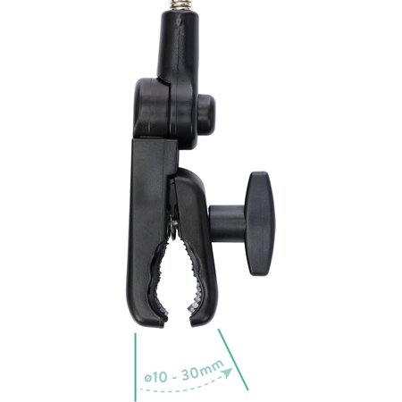 Umbrela pentru carucior cu protectie UV 50+, 66 cm, Negru, Fillikid 639585
