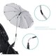 Umbrela pentru carucior cu protectie UV 50+, 66 cm, Negru, Fillikid 639582