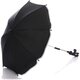 Umbrela pentru carucior cu protectie UV 50+, 66 cm, Negru, Fillikid 639586