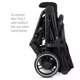 Carucior sport Ping Two Trakking, pana la 22 kg, Ink, ABC Design 639660