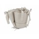Set lenjerie pentru patut 5 piese, cu volanase, pilota si perna Royal, Beige, 120x60 cm, MimiNu 639687