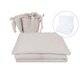 Set lenjerie pentru patut 5 piese, cu volanase, pilota si perna Royal, Beige, 120x60 cm, MimiNu 639683