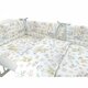 Set lenjerie pentru patut cu 5 piese, Sweet Deer Pink, 120x60 cm, MimiNu 639719
