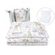 Set lenjerie pentru patut cu 5 piese, Sweet Deer Pink, 120x60 cm, MimiNu 639720