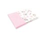Paturica pufoasa cu doua fete, din tesatura de catifea si bumbac, Sweet Deer Pink, 75x100 cm, MimiNu 639752