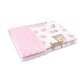 Paturica pufoasa cu doua fete, Sweet Deer Pink, 75x100 cm, MimiNu 639767