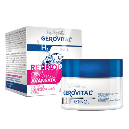 Crema pentru regenerare avansata Gerovital H3 Retinol, 50 ml, Farmec 723084