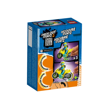Motocicleta de cascadorie cibernetica City Stuntz, 5+ ani, Lego 639926