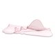 Prosop cu gluga cu volanas, din bumbac si thermo fleece Royal, Powder Pink, 100x100 cm, MimiNu 639976