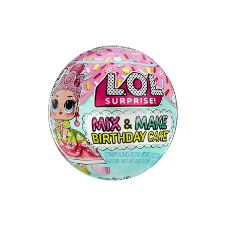 Papusa surpiza Mix & Make Birthday Cake, + 3 ani, L.O.L Surprise