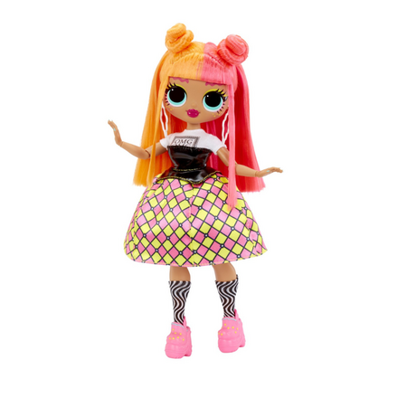 Papusa fashionista cu accesorii OMG Neonlicious, + 3 ani, L.O.L Surprise 640045