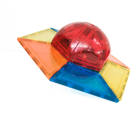 Set de constructie cu piese magnetice Dome Pack, 3 ani+, 18 piese, Learn & Grow 640053