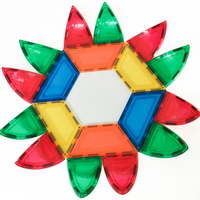 Set de constructie cu piese magnetice Dome Pack, 3 ani+, 18 piese, Learn & Grow