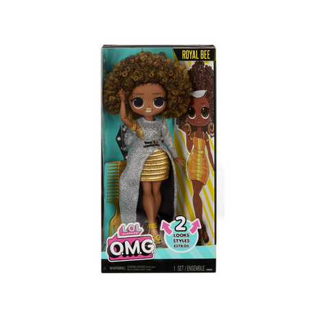 Papusa fashionista cu accesorii OMG Royal Bee, + 3 ani, L.O.L Surprise 640071