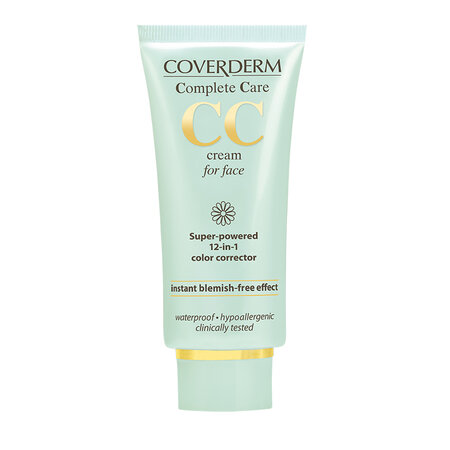 Crema CC de fata cu SPF 25 Light Beige, 40 ml, Coverderm