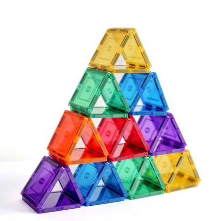 Set de constructie cu piese magnetice Small Square Pack, +3 ani, 36 piese, Learn & Grow 640182