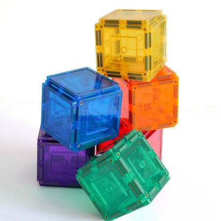 Set de constructie cu piese magnetice Small Square Pack, +3 ani, 36 piese, Learn & Grow 640183