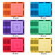 Set de constructie cu piese magnetice Small Square Pack, +3 ani, 36 piese, Learn & Grow 640185