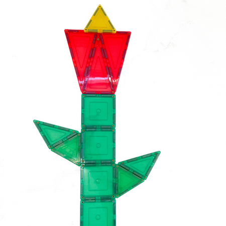 Set de constructie cu piese magnetice, +3 ani, 64 piese, Learn & Grow 640191