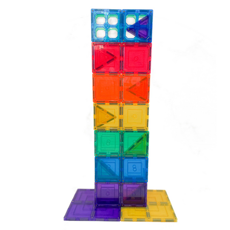 Set de constructie cu piese magnetice, +3 ani, 64 piese, Learn & Grow 640194