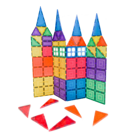 Set de constructie cu piese magnetice, +3 ani, 64 piese, Learn & Grow 640193
