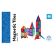 Set de constructie cu piese magnetice, +3 ani, 64 piese, Learn & Grow 640197
