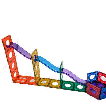 Set de constructie cu piese magnetice Ball Run, +3 ani, 88 piese, Learn & Grow 640211