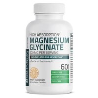 Magneziu Glicinat, 200 mg, 60 capsule, Bronson