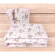 Set lenjerie pentru patut cu 3 piese, Little Ballerina Pink, 120x60 cm, MimiNu 685341