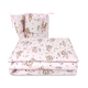 Set lenjerie pentru patut cu 3 piese, Little Ballerina Pink, 120x60 cm, MimiNu 685340