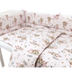 Set lenjerie pentru patut cu 3 piese, Little Ballerina Pink, 120x60 cm, MimiNu 685342
