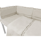 Set lenjerie pentru patut cu 3 piese, cu volanase Royal, Beige, 120x60 cm, MimiNu 685277
