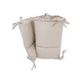 Set lenjerie pentru patut cu 3 piese, cu volanase Royal, Beige, 120x60 cm, MimiNu 685276