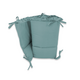Aparatoare pentru patut cu panglici si cu volanase Royal, 180x30 cm, Nepal Green, MimiNu 685343