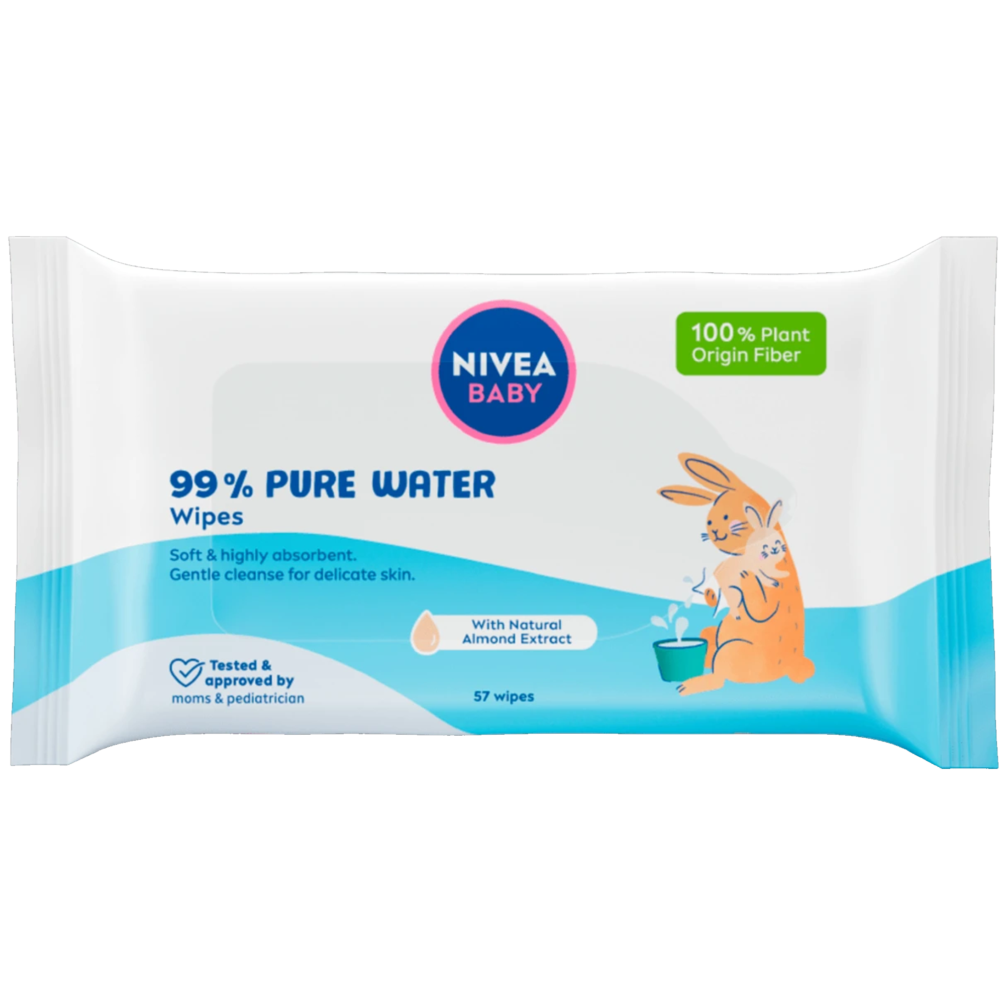 Servetele umede Pure Water Baby, 57 bucati, Nivea