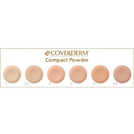 Pudra pentru fixarea fondului de ten pentru ten gras / acneic Compact Powder, nuanta 1, 10 g, Coverderm 640457